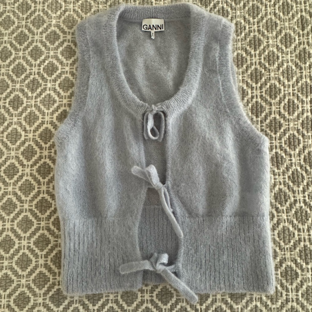 Ganni Women's blue Sweater Vest